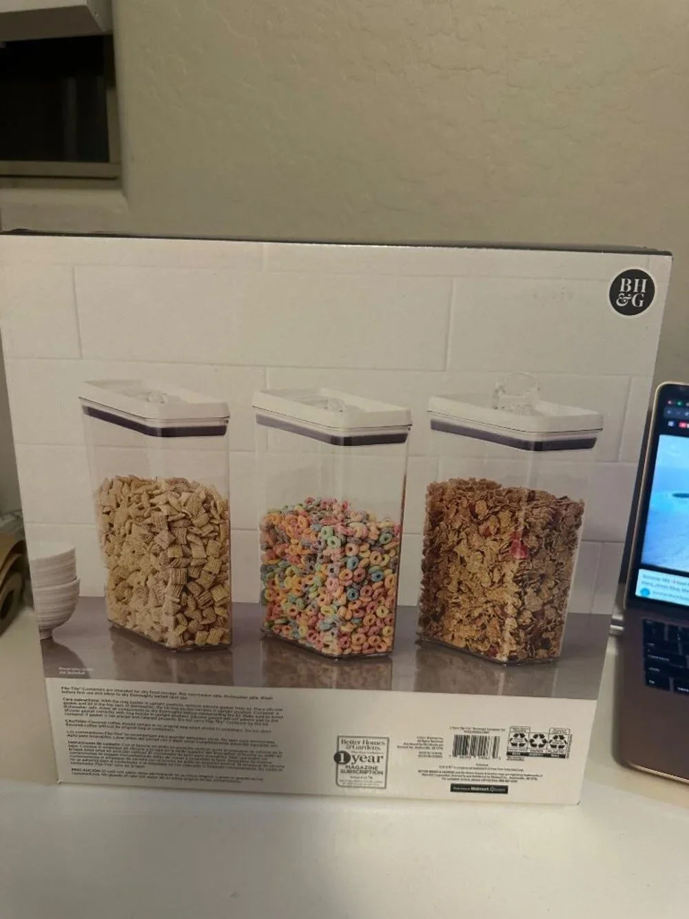 Better Home & Gardens Rectangle Container 3 piece Set New